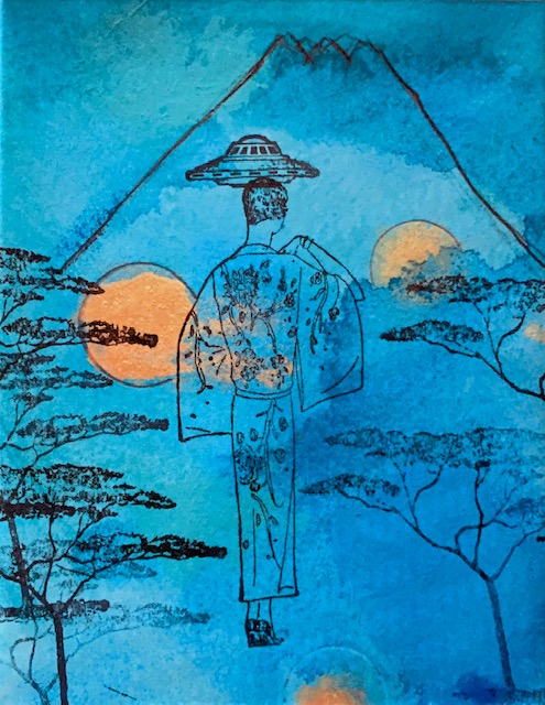 Dreaming of Mt. Fuji on canvas